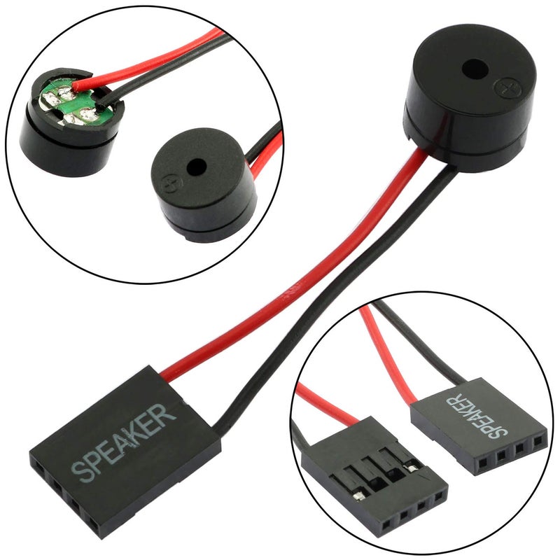 RuiLing 10-Pack Mini Plug Speaker 4 Pin Desktop Computer Case PC Motherboard DIY Internal Code Beep Alarm Buzzer - Image 3